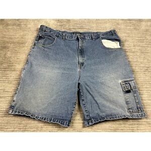 Greystone Jean Shorts‎ Mens 48 Blue Denim Cargo 100% Cotton Outdoor